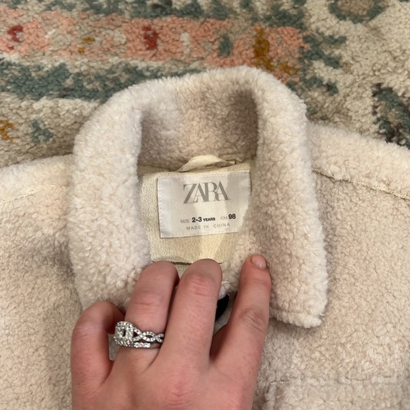 Zara girls 2-3 years cream coat - Picture 4 of 7